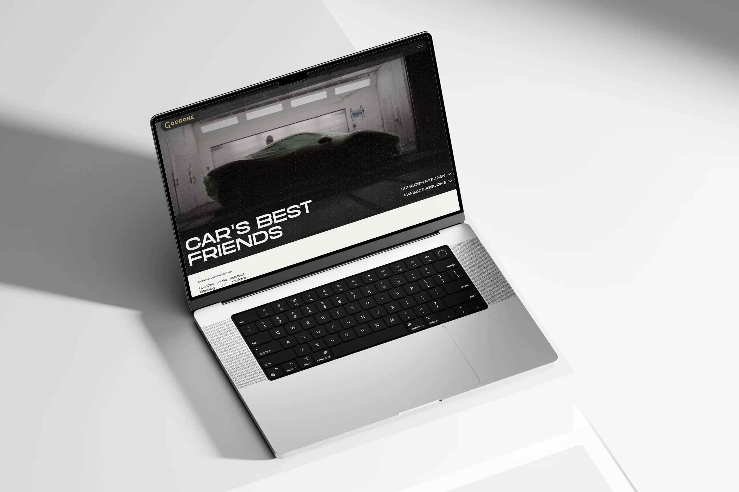 Webdesign & Web-Relaunch für GoodOne Goodone Website Laptop View
